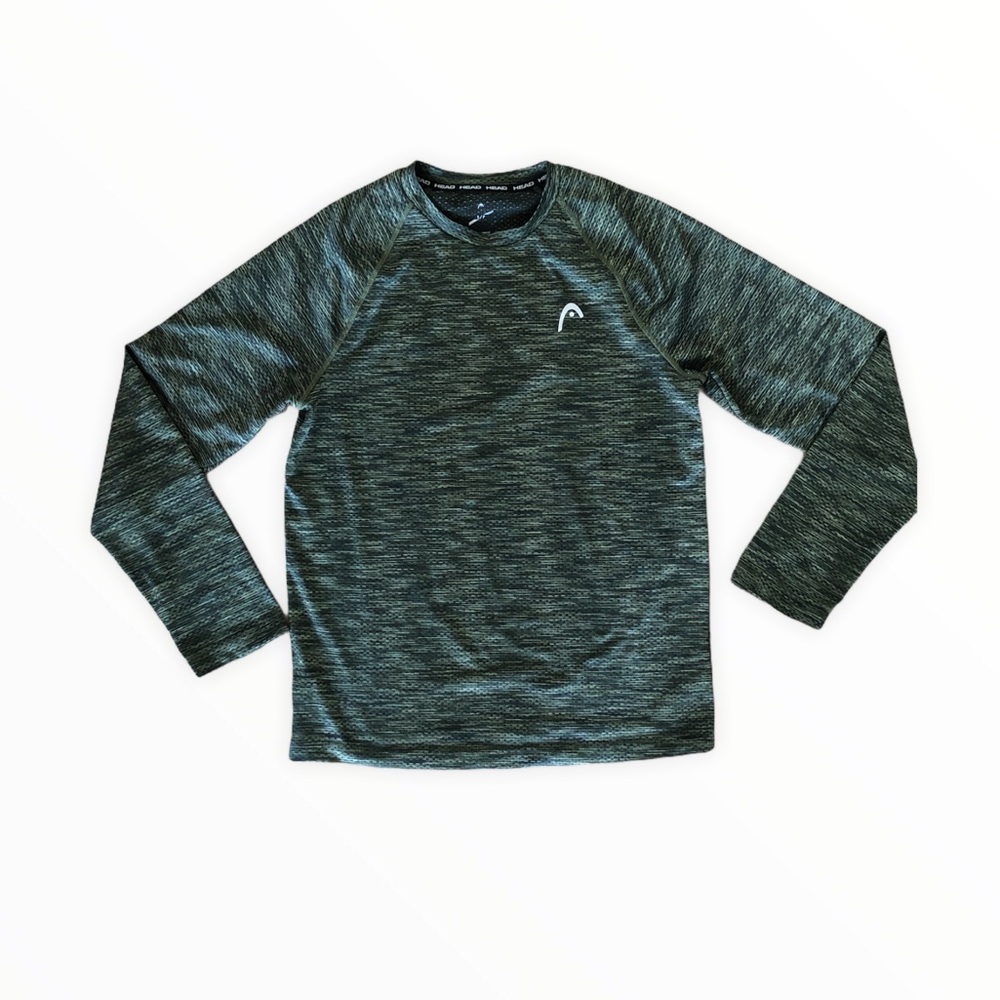 HEAD Green/Black Long Sleeve Shirt